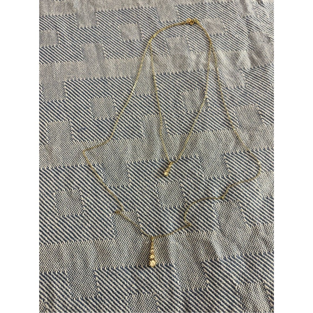 Delicate Gold Layered Necklace with Gem Accents